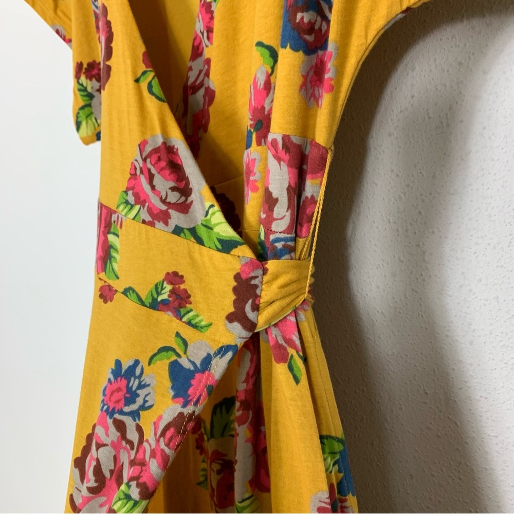 Matilda Jane Alana Yellow Floral Wrap Maxi Dress Garden Sz Small - Picture 6 of 11